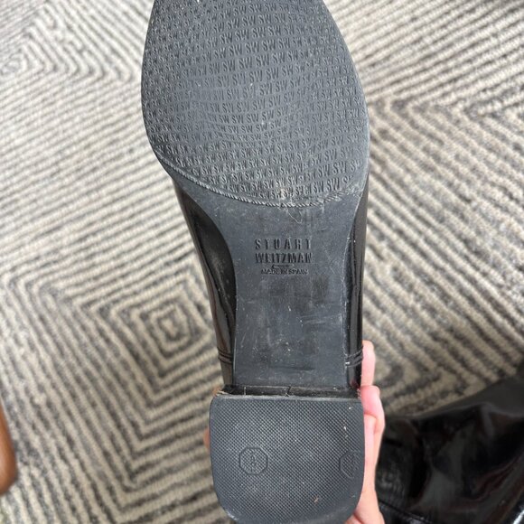 Stuart Weitzman Black Patent Leather Pointed Toe Boots – Size 6.5 US - Picture 5 of 6